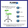 Flash Furniture Vibrant Apple Green and Chrome Swivel Task Chair with Tractor Seat Model LF-214-APPLEGREEN-GG 3