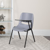 Flash Furniture Gray Ergonomic Shell Chair with Right Handed Flip-Up Tablet Arm Model RUT-EO1-GY-LTAB-GG 2