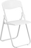 Flash Furniture HERCULES Series 880 lb. Capacity Heavy Duty White Plastic Folding Chair Model RUT-I-WHITE-GG