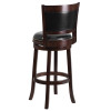 Flash Furniture 29'' Cherry Wood Bar Stool with Black Leather Swivel Seat, Model TA-61029-CA-GG 5