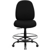 Flash Furniture HERCULES Series 400 lb. Capacity Big and Tall Black Fabric Drafting Stool with Extra WIDE Seat Model WL-715MG-BK-D-GG 4