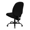 Flash Furniture HERCULES Series 400 lb. Capacity High Back Big & Tall Black Fabric Office Chair with Extra WIDE Seat Model WL-715MG-BK-GG 3