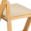 Flash Furniture HERCULES Series Natural Wood Folding Chair with Vinyl Padded Seat Model XF-2903-NAT-WOOD-GG 5