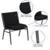 Flash Furniture HERCULES Series 1000 lb. Capacity Big and Tall Extra Wide Burgundy Fabric Stack Chair Model XU-60555-BK-GG 4