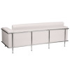 Flash Furniture HERCULES Regal Series Contemporary White Leather Sofa with Encasing Frame Model ZB-LESLEY-8090-SOFA-WH-GG 2