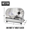 Weston 9" Meat & Food Slicer, Model# 61-0901-W