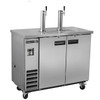 Maxx Cold X-Series 10.5 Cu Ft Stainless Steel Refrigerated Dual Tower Keg Cooler / Dispenser 2 Taps, Model# MXBD48-2SHC