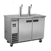 Maxx Cold X-Series 14.2 Cu Ft Stainless Steel Refrigerated Dual Tower Keg Cooler / Dispenser 2 Taps, Model# MXBD60-2SHC
