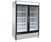 Maxx Cold X-Series 48 Cu Ft Glass Door Merchandiser Freezer Stainless Exterior, Model# MXM2-48FHC