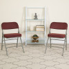 Flash Furniture HERCULES Series Burgundy Fabric Folding Chair, Model# 2-AW-MC320AF-BG-GG 2