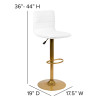 Flash Furniture White Vinyl Barstool, Model# 2-CH-92023-1-WH-G-GG 4