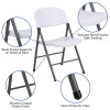 Flash Furniture HERCULES Series White Plastic Folding Chair, Model# 2-DAD-YCD-50-WH-GG 3