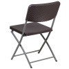 Flash Furniture HERCULES Series Brown Rattan Plastic Chair, Model# 2-DAD-YCZ-61-GG 5