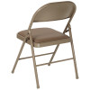 Flash Furniture HERCULES Series Beige Vinyl Folding Chair, Model# 2-HA-F003D-BGE-GG 5