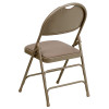 Flash Furniture HERCULES Series Beige Fabric Folding Chair, Model# 2-HA-MC705AF-3-BGE-GG 5
