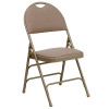 Flash Furniture HERCULES Series Beige Fabric Folding Chair, Model# 2-HA-MC705AF-3-BGE-GG 6