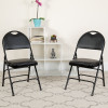 Flash Furniture HERCULES Series Black Vinyl Folding Chair, Model# 2-HA-MC705AV-3-BK-GG 2