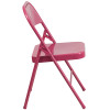 Flash Furniture HERCULES COLORBURST Series Fuchsia Folding Chair, Model# 2-HF3-FUCHSIA-GG 7