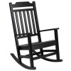 Flash Furniture Winston Black Wood Rocking Chair, Model# 2-JJ-C14703-BK-GG 6
