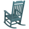 Flash Furniture Winston Teal Wood Rocking Chair, Model# 2-JJ-C14703-TL-GG 5