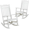 Flash Furniture Winston White Wood Rocking Chair, Model# 2-JJ-C14703-WH-GG