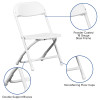 Flash Furniture Kids White Folding Chair, Model# 2-Y-KID-WH-GG 3