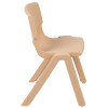 Flash Furniture 4PK Natural Plastic Chair, Model# 4-YU-YCX4-004-NAT-GG 7