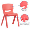 Flash Furniture 4PK Red Plastic Stack Chair, Model# 4-YU-YCX4-004-RED-GG 3