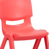 Flash Furniture 4PK Red Plastic Stack Chair, Model# 4-YU-YCX4-005-RED-GG 6