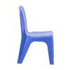 Flash Furniture 4PK Blue Plastic Stack Chair, Model# 4-YU-YCX4-011-BLUE-GG 7