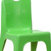 Flash Furniture 4PK Green Plastic Stack Chair, Model# 4-YU-YCX4-011-GREEN-GG 6