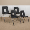Flash Furniture Black Student Stack Chair 12", Model# ADV-SSC-12BLK 2