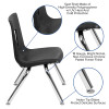 Flash Furniture Black Student Stack Chair 12", Model# ADV-SSC-12BLK 3