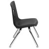 Flash Furniture Black Student Stack Chair 12", Model# ADV-SSC-12BLK 7