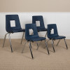 Flash Furniture Navy Student Stack Chair 12", Model# ADV-SSC-12NAVY 2