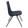 Flash Furniture Navy Student Stack Chair 12", Model# ADV-SSC-12NAVY 7