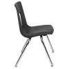 Flash Furniture Black Student Stack Chair 16", Model# ADV-SSC-16BLK 7