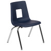 Flash Furniture Navy Student Stack Chair 16", Model# ADV-SSC-16NAVY