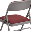 Flash Furniture HERCULES Series Burgundy Fabric Metal Chair, Model# AW-MC309AF-BG-GG 6