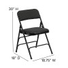 Flash Furniture HERCULES Series Black Fabric Metal Chair, Model# AW-MC309AF-BLK-GG 4