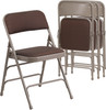 Flash Furniture HERCULES Series Brown Fabric Metal Chair, Model# AW-MC309AF-BRN-GG 3