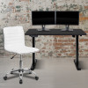 Flash Furniture Black Standing Desk & Chair, Model# BLN-2046512B-BKWH-GG 2