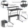 Flash Furniture Black Desk, Chair, Cabinet Set, Model# BLN-CLIFAPX5L-BK-GG 4