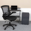 Flash Furniture Black Desk, Chair, Cabinet Set, Model# BLN-CLIFCHPX5-BK-GG 2