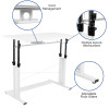 Flash Furniture White Desk, Chair, Cabinet Set, Model# BLN-NAN219CHP595M-WH-GG 4