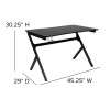 Flash Furniture Black Gaming Desk & Chair Set, Model# BLN-X10D1904-GY-GG 6