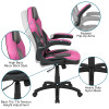 Flash Furniture Black Gaming Desk & Chair Set, Model# BLN-X10D1904L-PK-GG 4