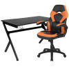 Flash Furniture Black Gaming Desk & Chair Set, Model# BLN-X10D1904-OR-GG