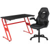 Flash Furniture Red Gaming Desk and Chair Set, Model# BLN-X10RSG1030-BK-GG