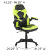 Flash Furniture Red Gaming Desk and Chair Set, Model# BLN-X10RSG1030-GN-GG 5